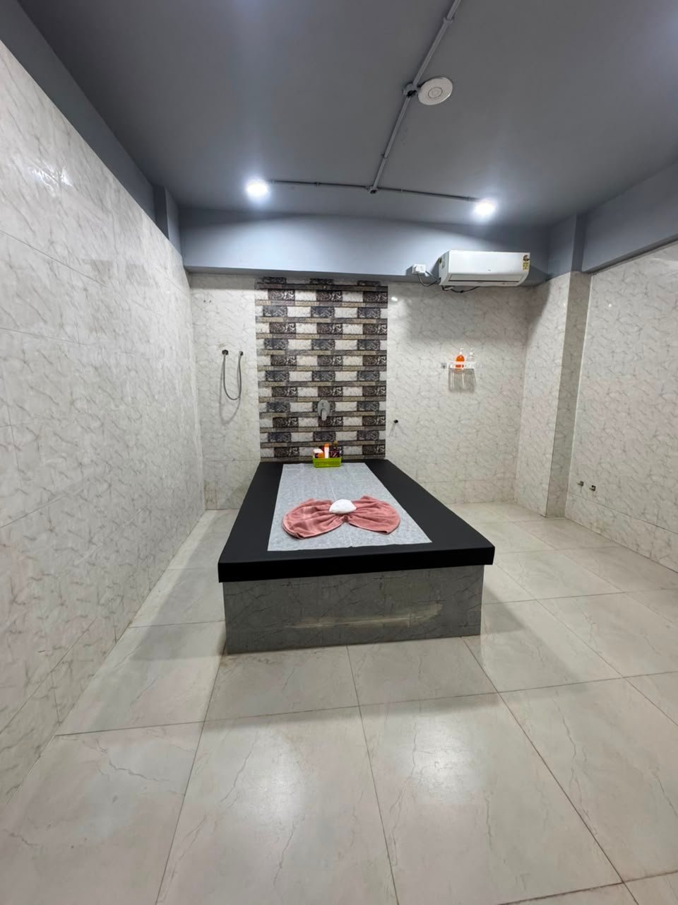 Tiled treatment room